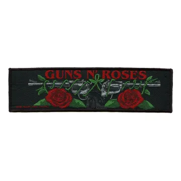 Guns N' Roses Logo Strip Patch Metal Rock Band Woven Sew On