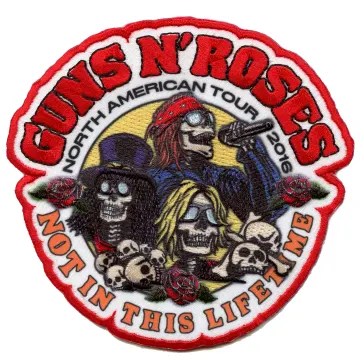 Guns N Roses Patch Not In This Lifetime Sublimated Embroidered Iron On