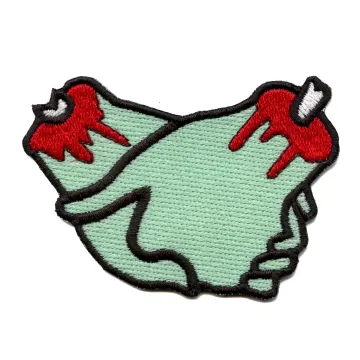 Holding Hands Broken Wrists Patch Rock Song Lyrics Embroidered Iron On