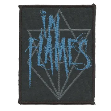 In Flames Band Patch  Heavy Metal Scratched Logo Woven Iron On