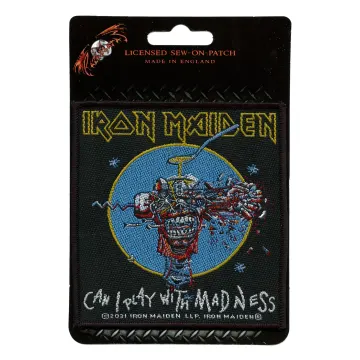 Iron Maiden Album Patch Can I Play With Madness Woven Sew On