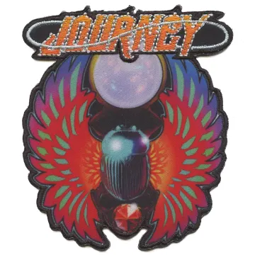 Journey Scarab Wings Patch Soft Rock Band Embroidered Iron On