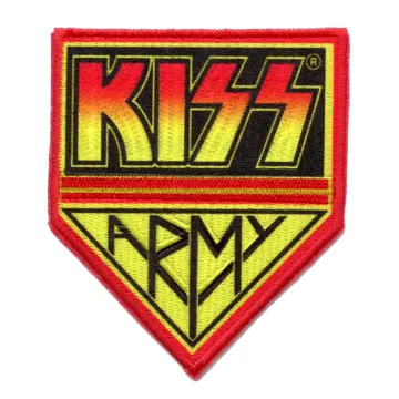 Kiss Army Logo Patch Rock Band Music Embroidered Iron On