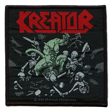 Kreator Pleasure To Kill Patch Skulls Demon Punisher Woven Sew On