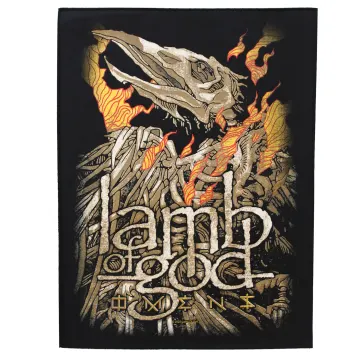 Lamb Of God Omens Back Patch Punk Rock XL DTG Printed Sew On