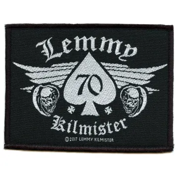 Lemmy Kilmister 70 Spade Patch Motorhead Rock Legend Woven Sew On