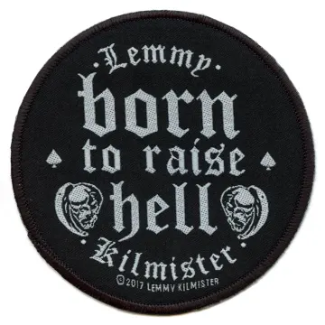Lemmy Kilmister Born To Raise Hell Patch Motorhead Rock Legend Woven Sew On