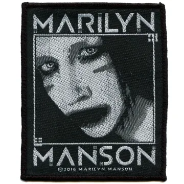Marilyn Manson Villain Patch Heavy Metal Rock Band Woven Sew On