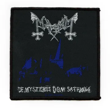 Mayhem De Mysteriis Dom Sathanas Patch Album Cover Woven Sew On