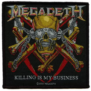 Megadeth Killing Is My Business Patch Album Art Skull Woven Sew On