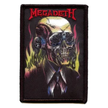 Megadeth Patch On Fire Embroidered Iron On