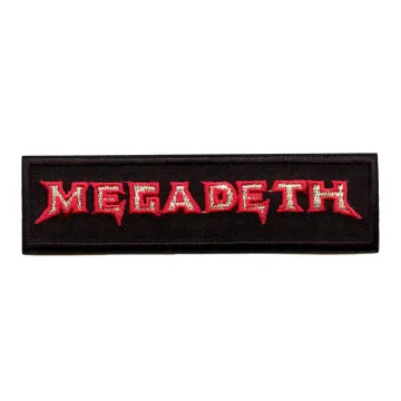 Megadeth Patch Rock Font Logo Embroidered Iron On