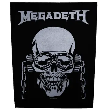 Megadeth Vic Rattlehead Back Patch Thrash Metal Band XL DTG Printed Sew On