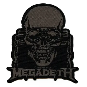 Megadeth Vic Rattlehead Cut Out Patch Heavy Metal Band Woven Sew On