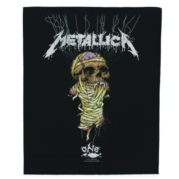 Metallica One Strings Back Patch Iconic Artist Album XL DTG Printed Sew On