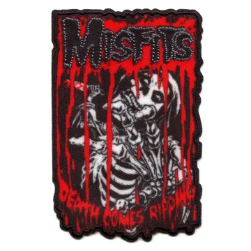 Misfits Patch Death Comes Ripping Sublimated Embroidery Iron On