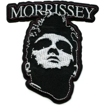 Morrissey English Singer Patch B and W Face Embroidered Iron On