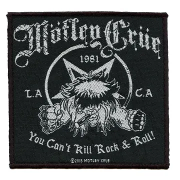 Motley Crue Cant Kill Rock And Roll Patch Los Angeles California Woven Sew On