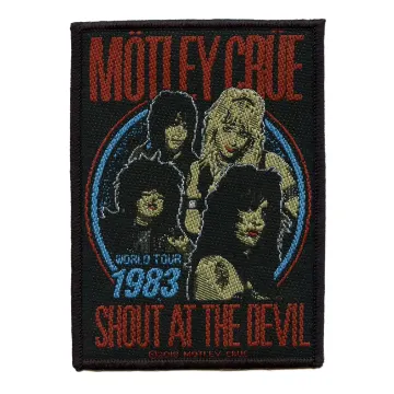 Motley Crue Shout At The Devil Patch 1983 World Tour Woven Sew On