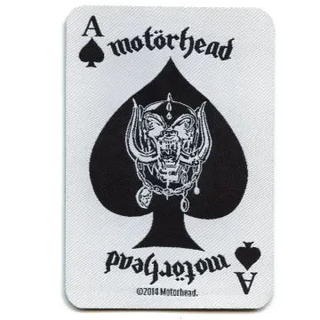 Motorhead Ace Of Spades Patch Rock Playing Card Woven Sew On