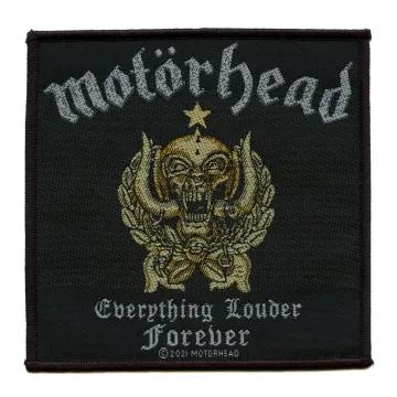 Motorhead Everything Louder Forever Patch 2021 Album Cover Woven Sew On