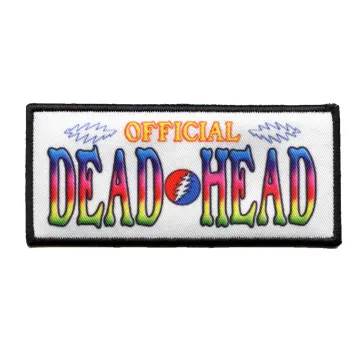 Official Dead Head Patch Grateful Dead Band Sublimated Iron On