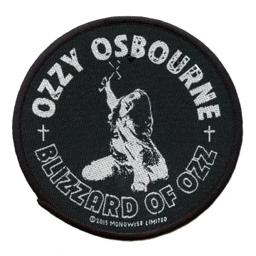 Ozzy Osbourne Blizzard Of Ozz Patch Legend Metal Classic Woven Sew On