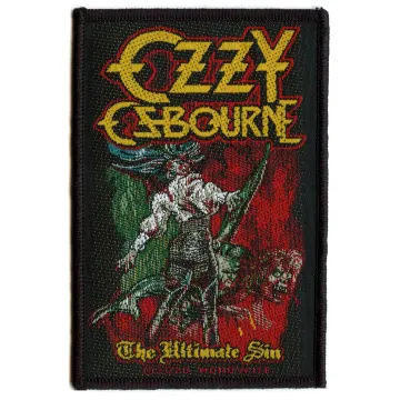 Ozzy Osbourne The Ultimate Sin Patch Classic Rock Band Woven Sew On
