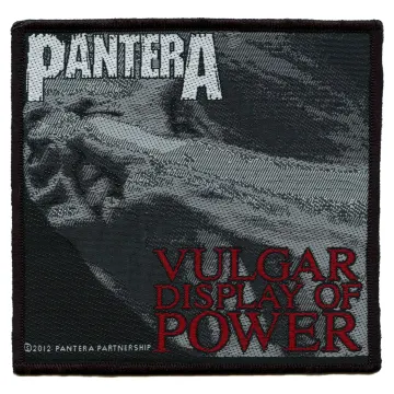 Pantera Vulgar Display Of Power Patch Heavy Metal Band Woven Sew On