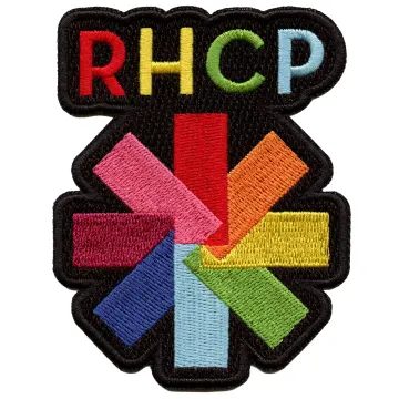 Red Hot Chili Peppers Rainbow Asterisk Patch California Rock Band Embroidered Iron On