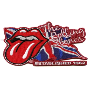 Rolling Stones Lick The Flag Patch Rock Folk Embroidered Iron On