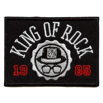 Run DMC King of Rock 1985 Patch Album Hip Hop Artist Embroidered Iron On