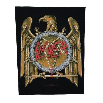 Slayer Golden Eagle Logo Back Patch Metal Band XL DTG Printed Sew On