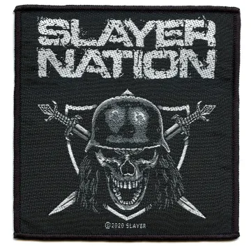 Slayer Nation Patch Trash Metal Woven Sew On