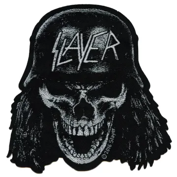 Slayer Wehrmacht Skull Patch Heavy Metal Band Woven Sew On