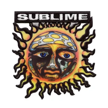 Sublime Sun Face Logo Patch California Rock Band Sublimated Iron On