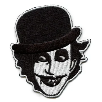 The Adicts Patch Creepy Face Logo Embroidered Iron On