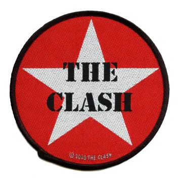 The Clash Logo Patch Military Star Rock Woven Sew On