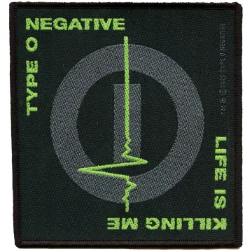 Type O Negative Patch Life is Killing Me Woven Sew On