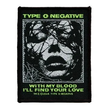 Type O Negative Patch With My Blood Woven Sew On