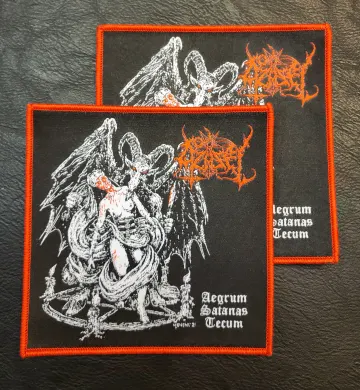 AZAZEL "Aegrum Satanas Tecum" Official patch (red border)