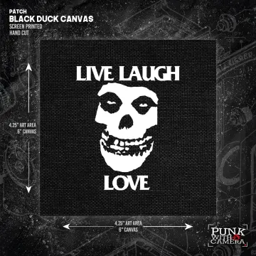 Live Laugh Love // Misfits Crimson Skull - Patch (6x6)