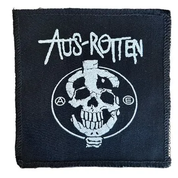 Aus-Rotten Skull  Cloth Patch