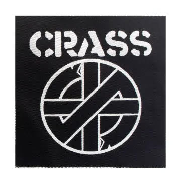 Crass Black Cloth Patch