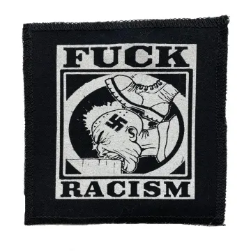 Fuck Racism Black Cloth Patch