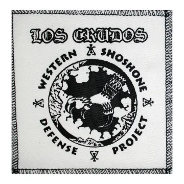 Los Crudos Manumission White Cloth Patch