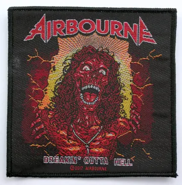 Airbourne - 'Breakin' Outta Hell' Woven Patch