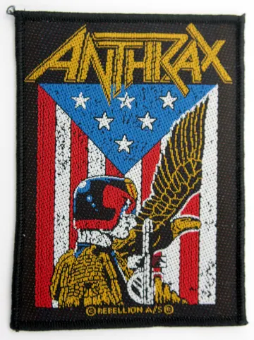 Anthrax - 'Judge Dredd' Woven Patch