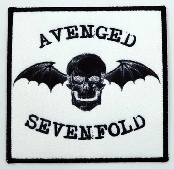 Avenged Sevenfold - 'Deathbat Negative' Woven Patch