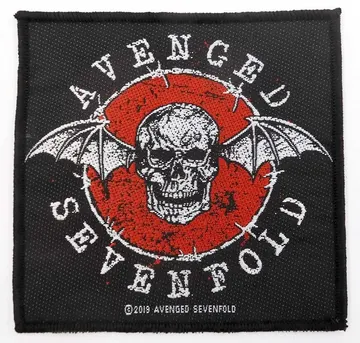 Avenged Sevenfold - 'Deathbat Red' Woven Patch